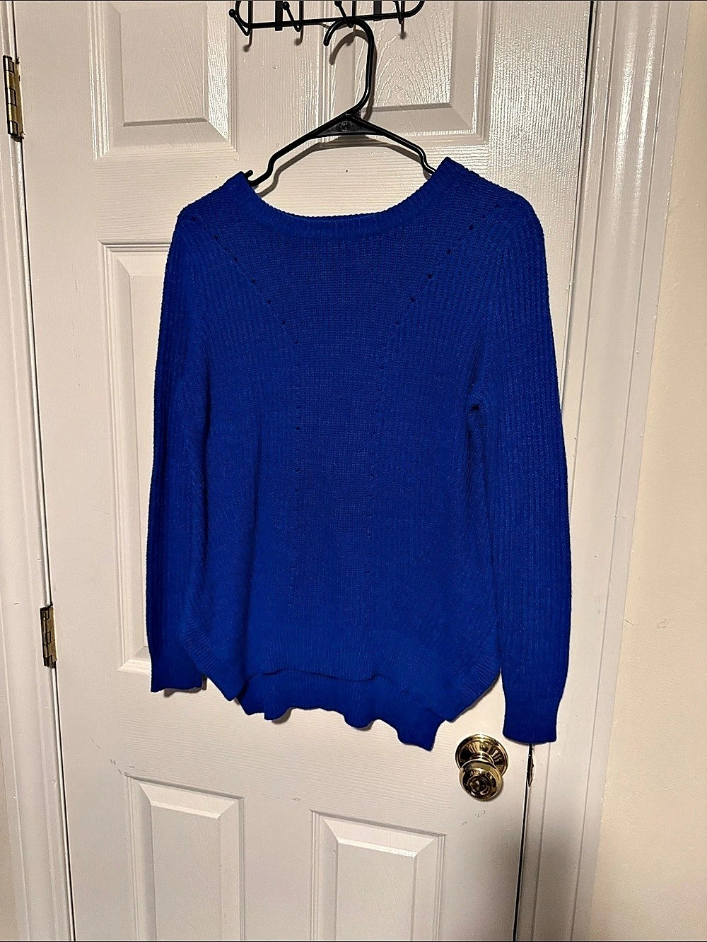 Mossimo Blue Knit Sweater Size Medium Like New